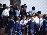 Kathmandu Valley 2 Kirtipur 10 School Children Visiting Bagh Bhairav Temple Some school children ran around the Bagh Bhairav Temple courtyard in Kirtipur near Kathmandu.